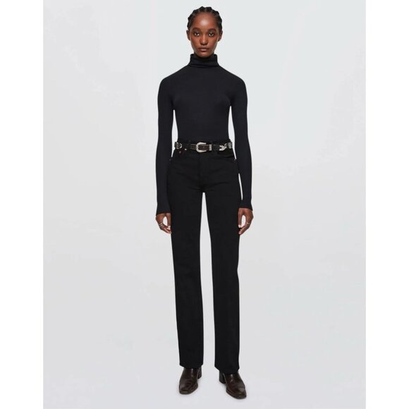 RE/DONE 90s High Rise Loose Jeans Black - Picture 1 of 9